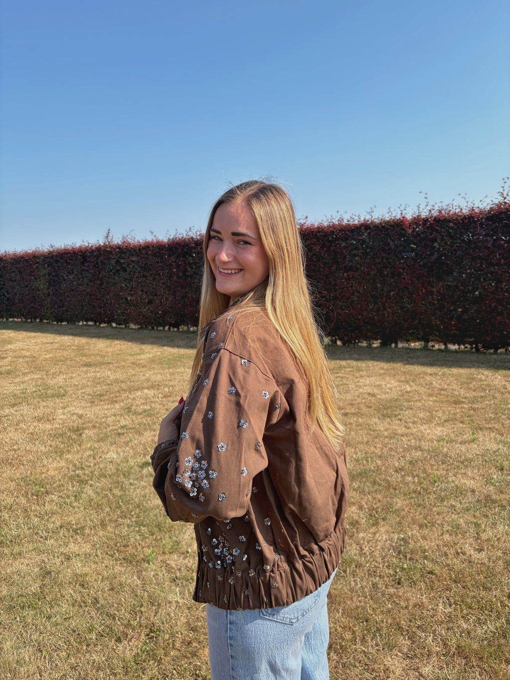 Veste Zoé -Veste bomber à strass