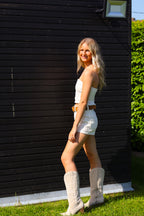 Short Sofia - short jean brodé